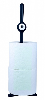 Toq Cyclops Spare Toilet Roll Holder - Black